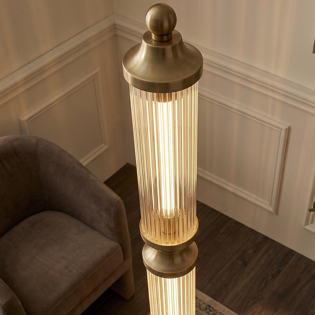 Horizon Glass Cylinder Floor Lamp
