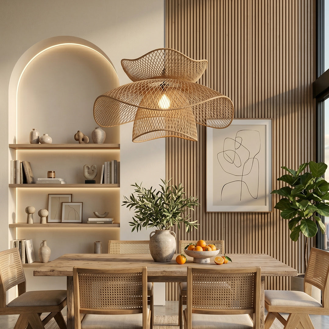 Mariposa Rattan Pendant Light