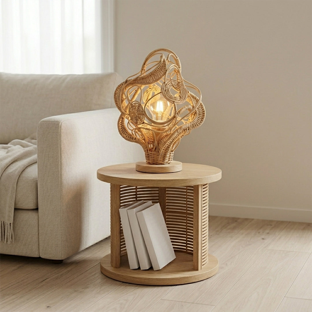 Solari Rattan Accent Lamp