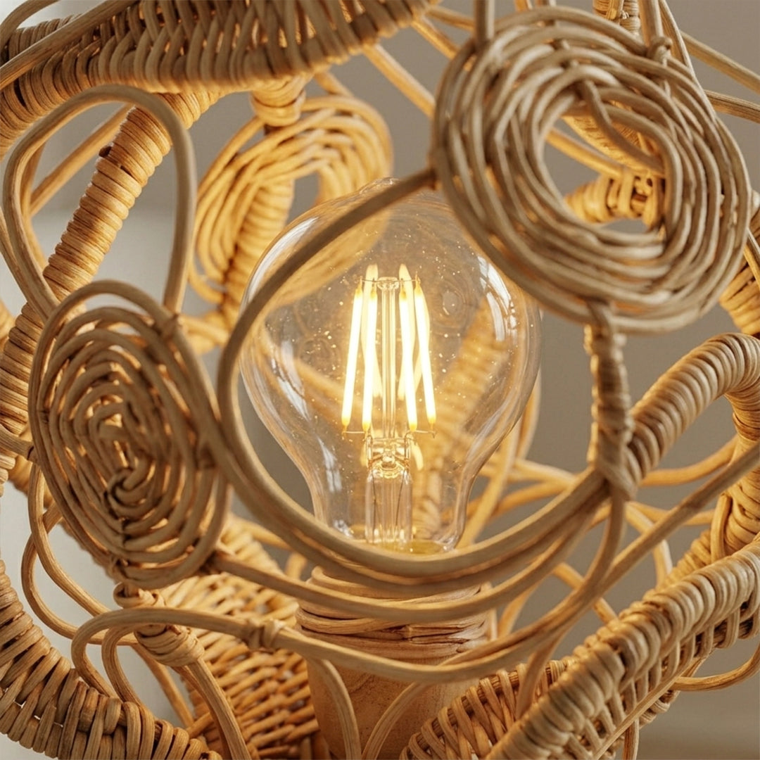 Solari Rattan Accent Lamp