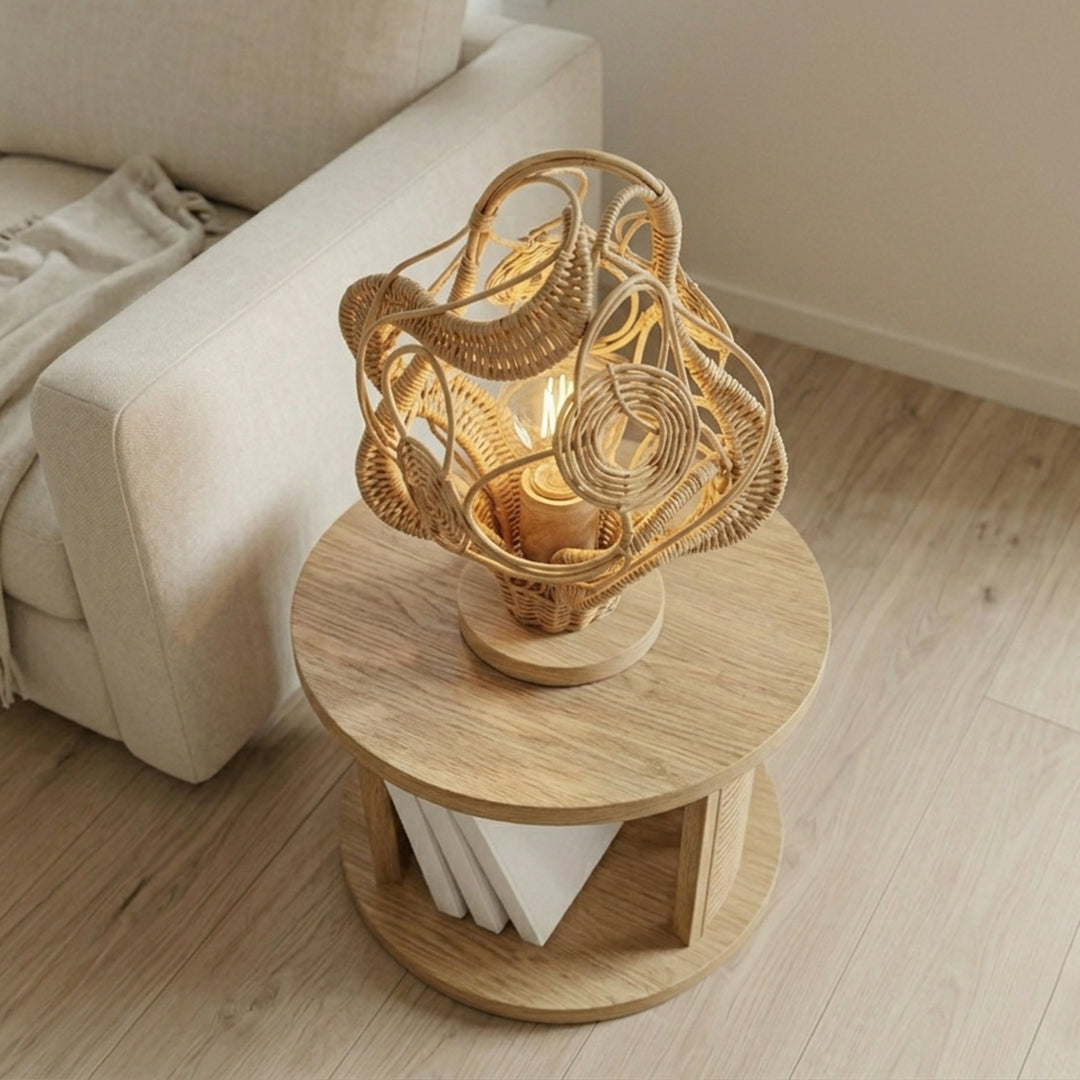 Solari Rattan Accent Lamp