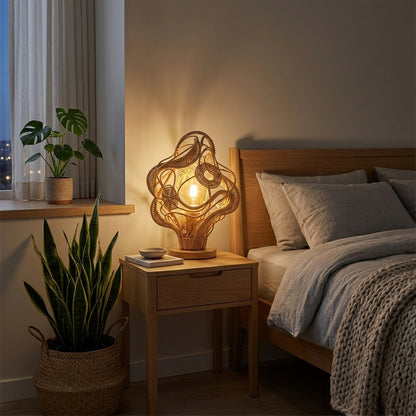 Solari Rattan Accent Lamp
