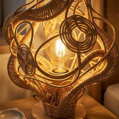 Solari Rattan Accent Lamp