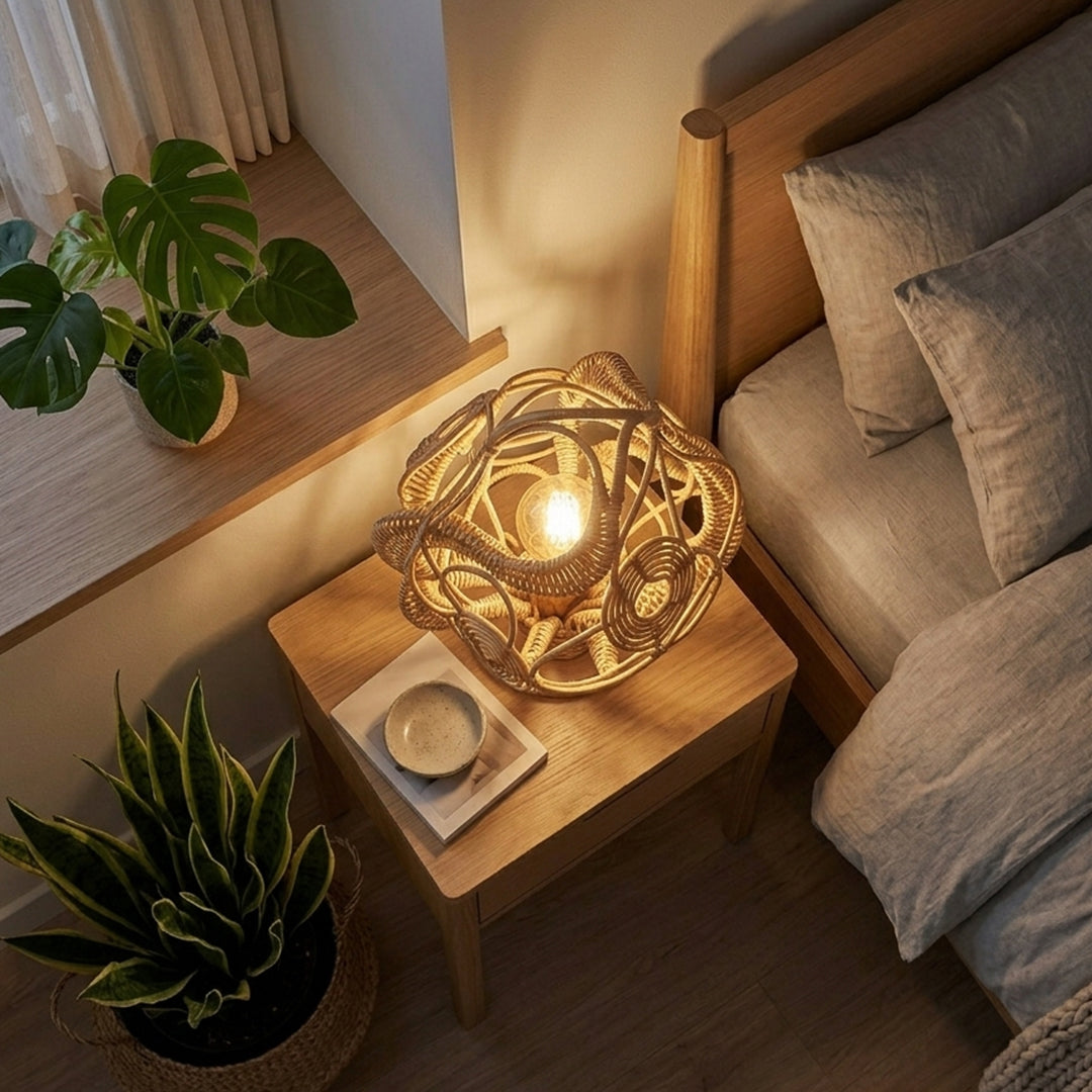 Solari Rattan Accent Lamp