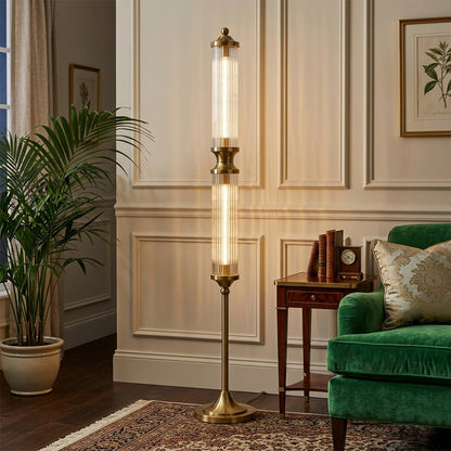 Horizon Glass Cylinder Floor Lamp
