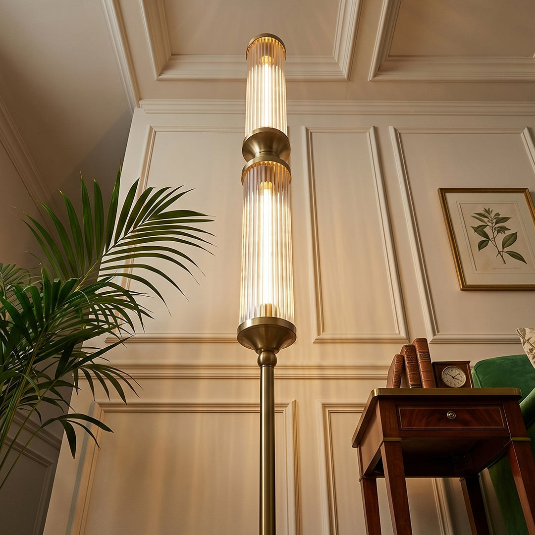 Horizon Glass Cylinder Floor Lamp