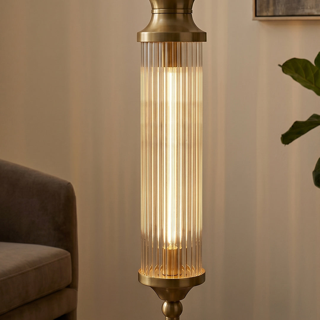 Horizon Glass Cylinder Floor Lamp
